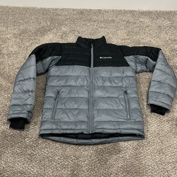 Men’s Columbia black and grey insulated jacket - size small - Picture 3 of 6